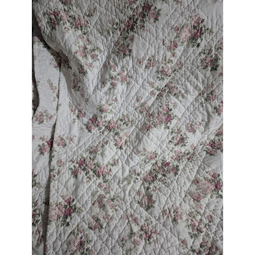 💥 SIMPLY SHABBY CHIC RACHEL ASHWELL Twin Full Floral Roses REVERSIBLE COMFORTER